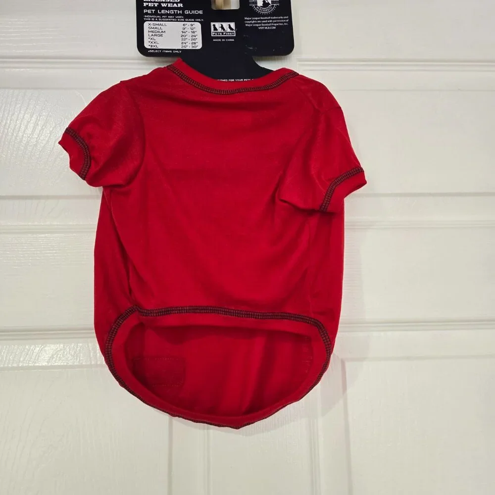Washington Nationals Baseball‎ NBA Pet Shirt Red Size Medium NWT